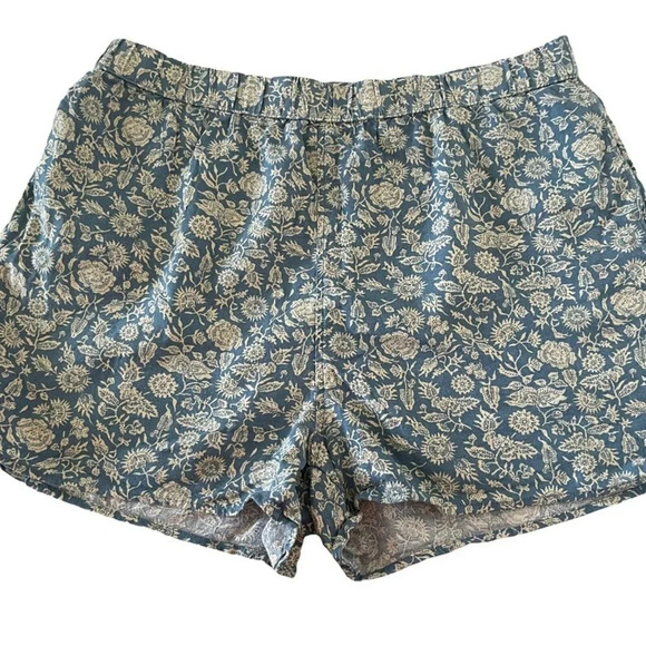 Universal Thread Floral Linen Rayon Blend Shorts Pockets Tropical Boho Size XL - Picture 9 of 9
